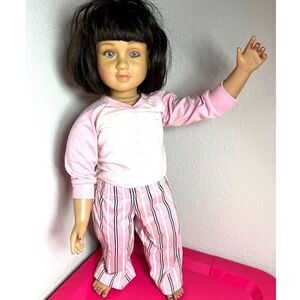 Vintage My Twinn Madison Doll - 23" - Posable - Brown Hair, Purple Eyes - 1996